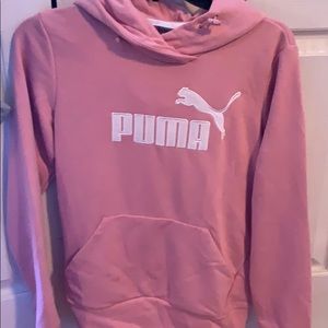 Pink puma hoodie